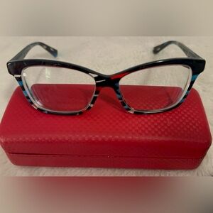 Alain Mikli Stylish Black, Blue, Clear and Red Women's Glasses